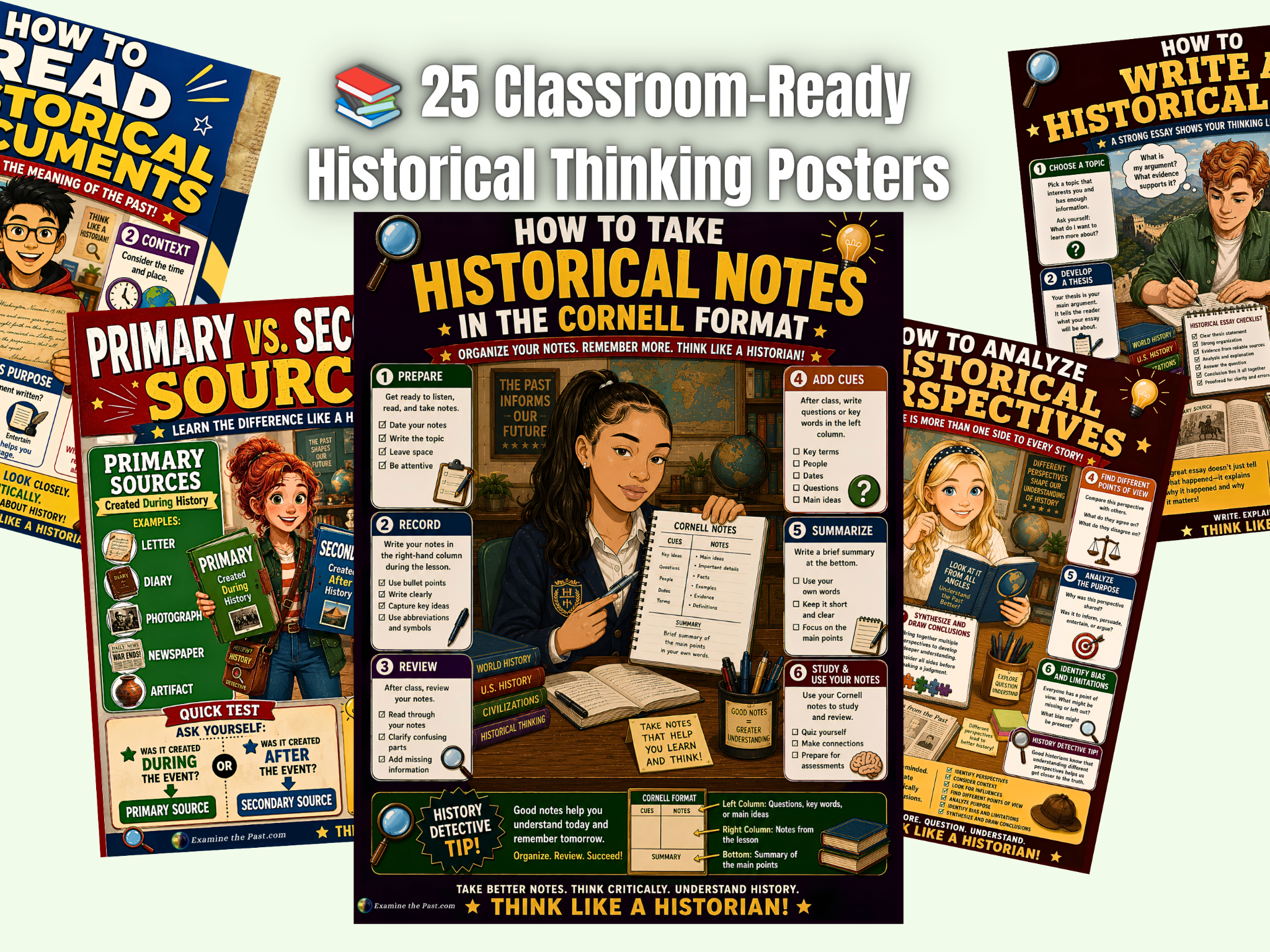 Historical Thinking Skills Poster Bundle